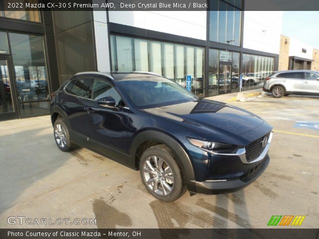 2022 Mazda CX-30 S Premium AWD in Deep Crystal Blue Mica