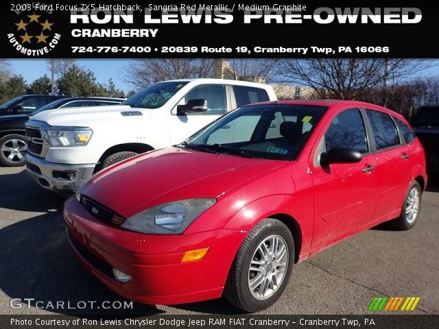 2003 Ford Focus ZX5 Hatchback in Sangria Red Metallic