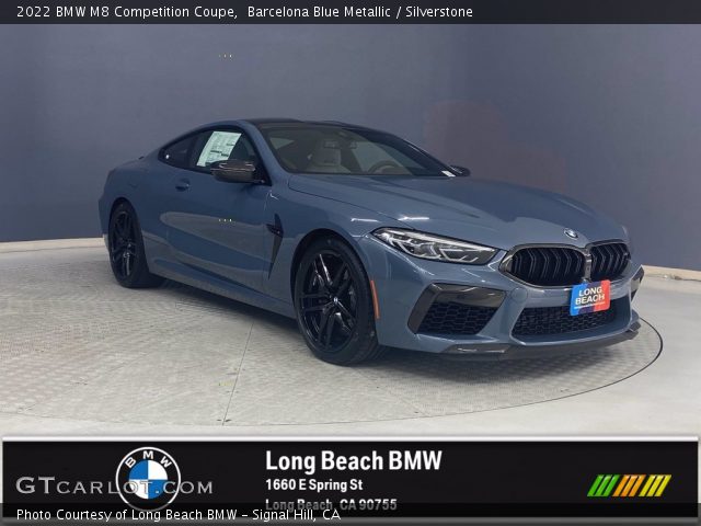 2022 BMW M8 Competition Coupe in Barcelona Blue Metallic