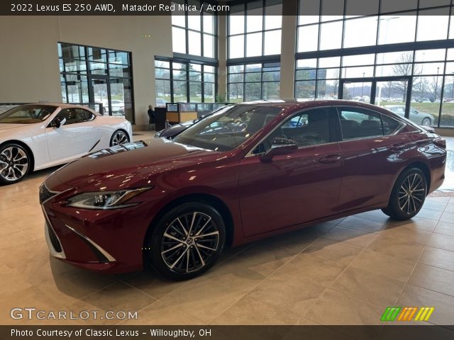 2022 Lexus ES 250 AWD in Matador Red Mica