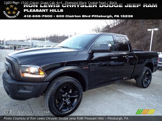 2022 Ram 1500 Classic Quad Cab 4x4 in Diamond Black Crystal Pearl