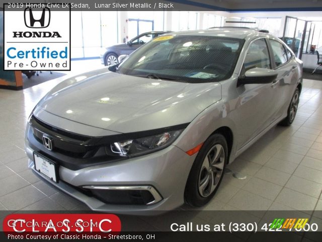 2019 Honda Civic LX Sedan in Lunar Silver Metallic