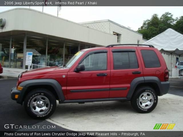 2006 Jeep Liberty Sport 4x4 in Inferno Red Pearl