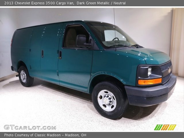 2013 Chevrolet Express 3500 Cargo Van in Dark Green Metallic