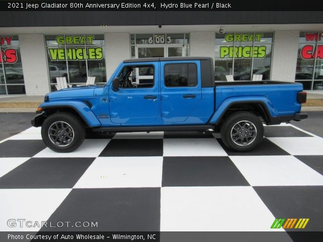 2021 Jeep Gladiator 80th Anniversary Edition 4x4 in Hydro Blue Pearl