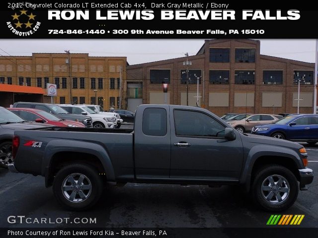 2012 Chevrolet Colorado LT Extended Cab 4x4 in Dark Gray Metallic
