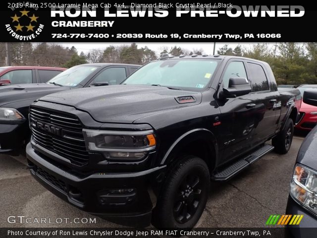 2019 Ram 2500 Laramie Mega Cab 4x4 in Diamond Black Crystal Pearl