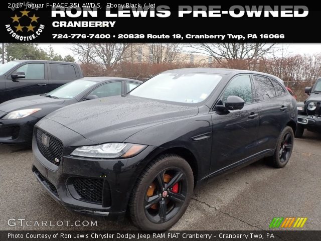 2017 Jaguar F-PACE 35t AWD S in Ebony Black