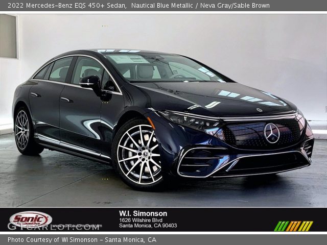 2022 Mercedes-Benz EQS 450+ Sedan in Nautical Blue Metallic
