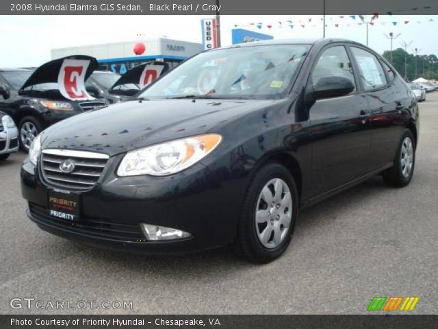 2008 Hyundai Elantra GLS Sedan in Black Pearl