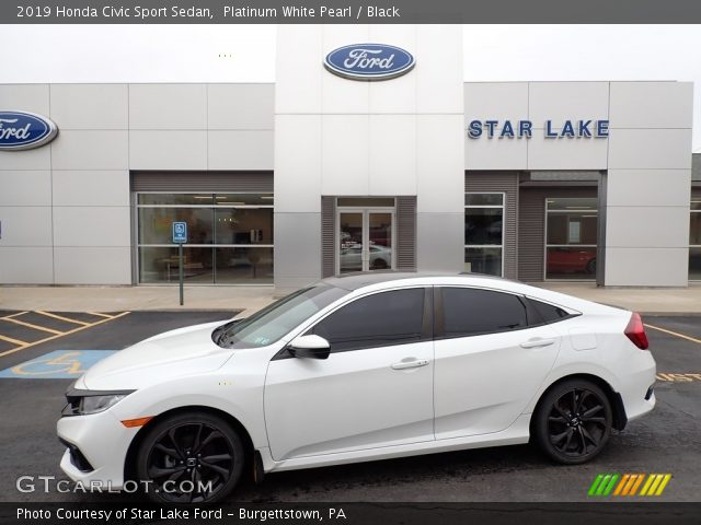 2019 Honda Civic Sport Sedan in Platinum White Pearl