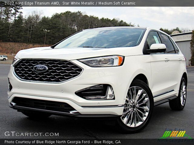 2022 Ford Edge Titanium AWD in Star White Metallic