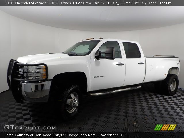 2010 Chevrolet Silverado 3500HD Work Truck Crew Cab 4x4 Dually in Summit White