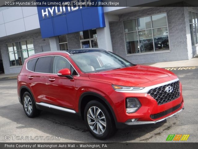 2019 Hyundai Santa Fe Limited AWD in Scarlet Red