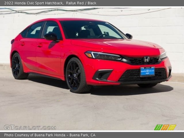 2022 Honda Civic Sport Hatchback in Rallye Red