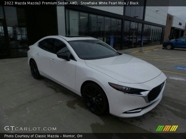 2022 Mazda Mazda3 Premium Sedan AWD in Snowflake White Pearl Mica