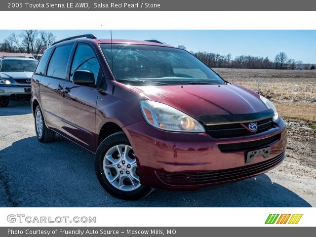 2005 Toyota Sienna LE AWD in Salsa Red Pearl