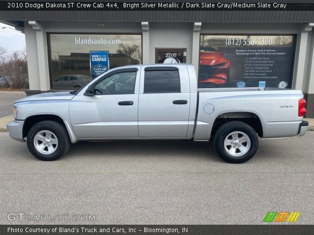 2010 Dodge Dakota ST Crew Cab 4x4 in Bright Silver Metallic