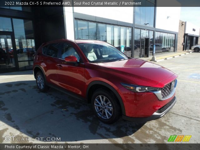 2022 Mazda CX-5 S Preferred AWD in Soul Red Crystal Metallic