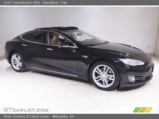 2015 Tesla Model S 85D in Solid Black