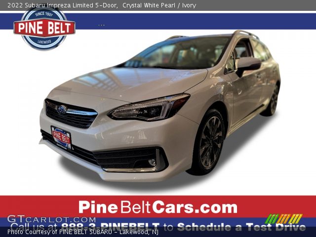 2022 Subaru Impreza Limited 5-Door in Crystal White Pearl