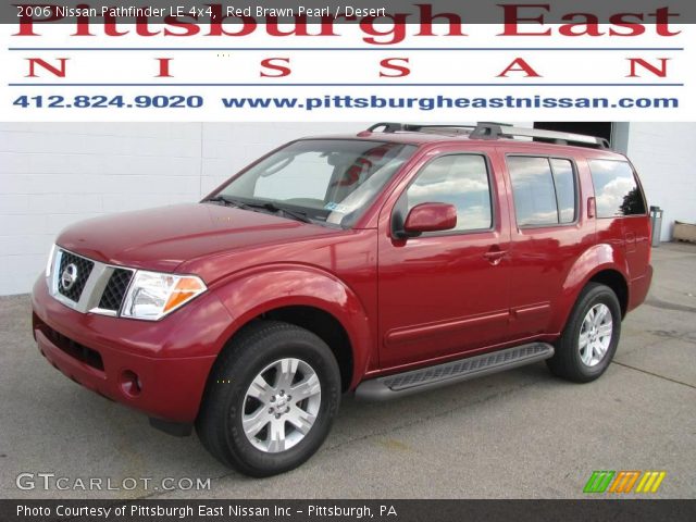 2006 Nissan Pathfinder LE 4x4 in Red Brawn Pearl