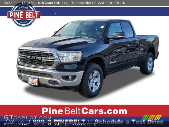 2022 Ram 1500 Big Horn Quad Cab 4x4 in Diamond Black Crystal Pearl