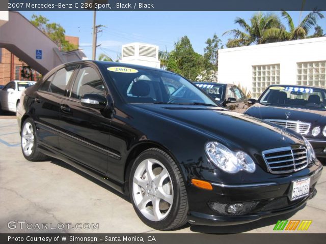 2007 Mercedes-Benz C 230 Sport in Black