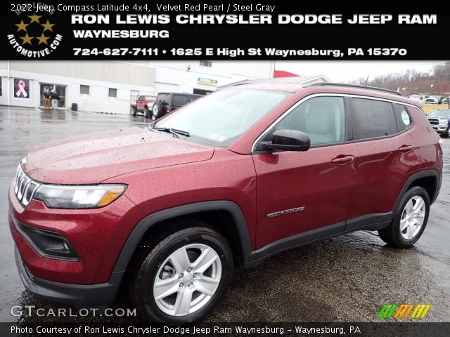 2022 Jeep Compass Latitude 4x4 in Velvet Red Pearl
