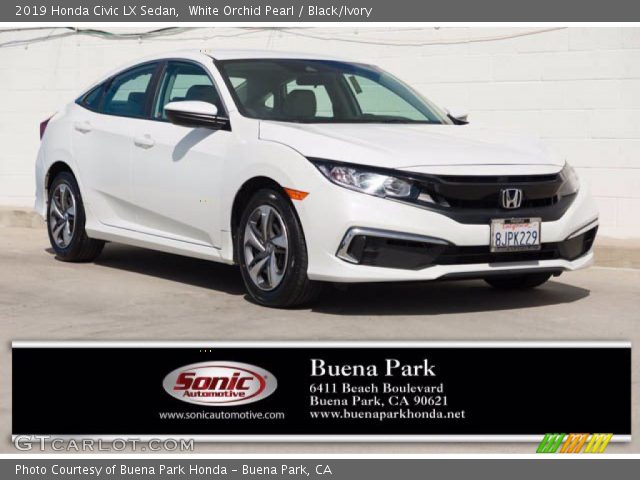 2019 Honda Civic LX Sedan in White Orchid Pearl
