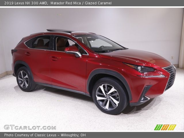 2019 Lexus NX 300 AWD in Matador Red Mica