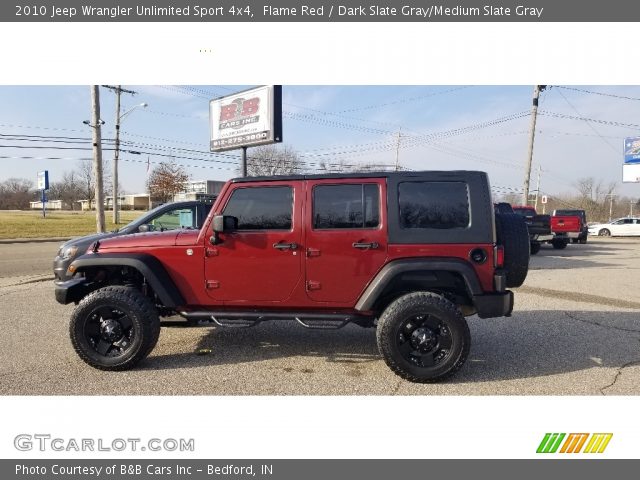 2010 Jeep Wrangler Unlimited Sport 4x4 in Flame Red
