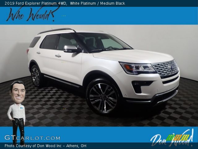2019 Ford Explorer Platinum 4WD in White Platinum