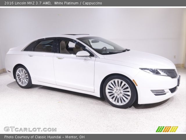 2016 Lincoln MKZ 3.7 AWD in White Platinum