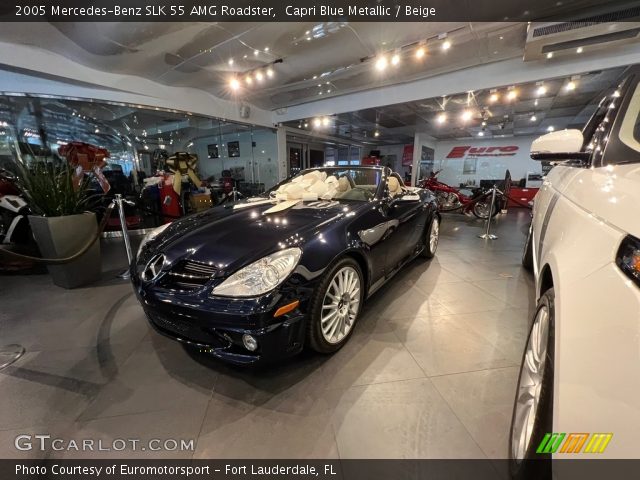 2005 Mercedes-Benz SLK 55 AMG Roadster in Capri Blue Metallic