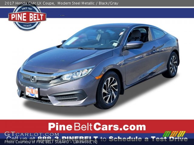 2017 Honda Civic LX Coupe in Modern Steel Metallic