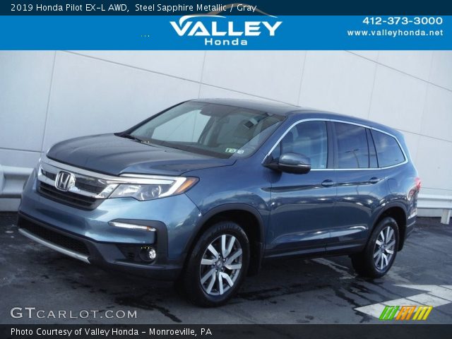 2019 Honda Pilot EX-L AWD in Steel Sapphire Metallic