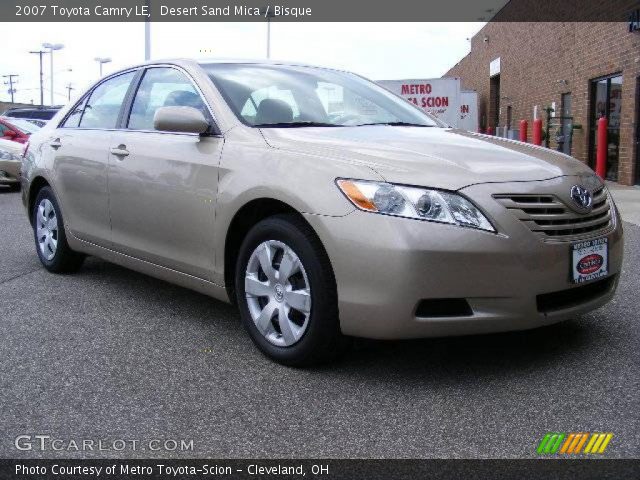 2007 Toyota Camry LE in Desert Sand Mica