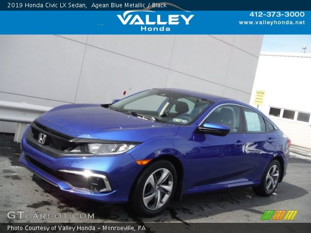 2019 Honda Civic LX Sedan in Agean Blue Metallic