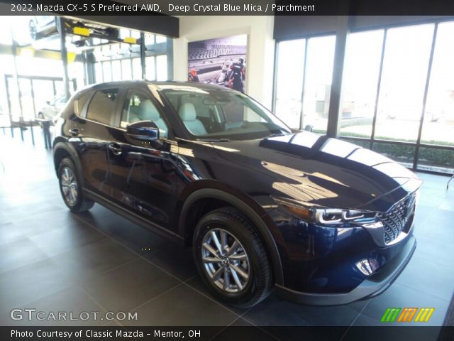 2022 Mazda CX-5 S Preferred AWD in Deep Crystal Blue Mica