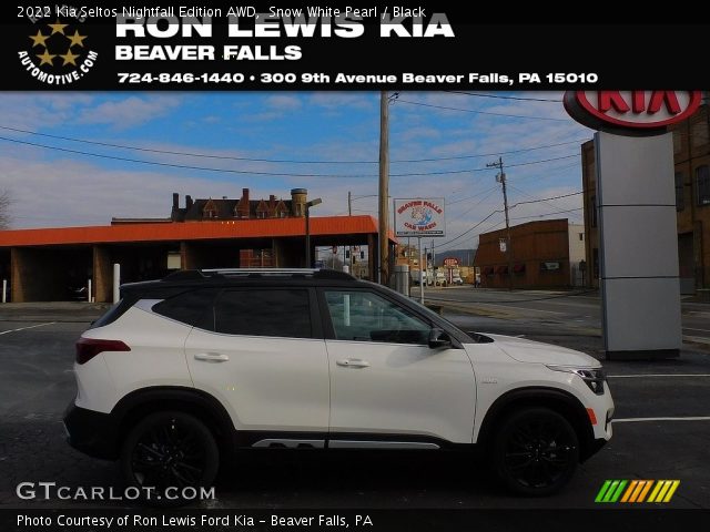 2022 Kia Seltos Nightfall Edition AWD in Snow White Pearl
