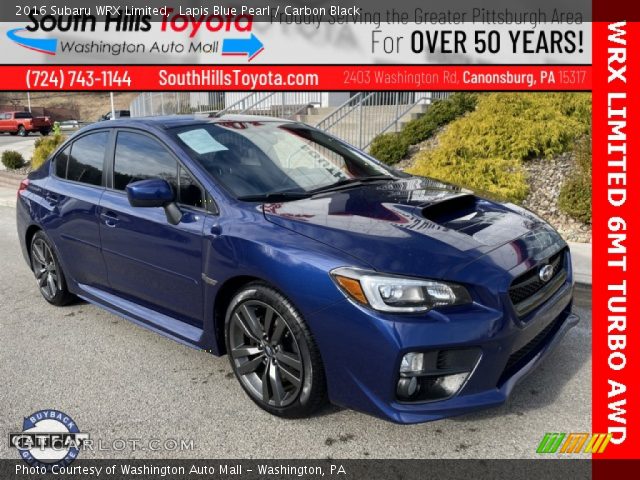 2016 Subaru WRX Limited in Lapis Blue Pearl