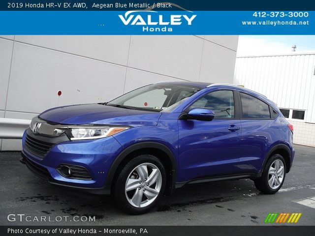 2019 Honda HR-V EX AWD in Aegean Blue Metallic