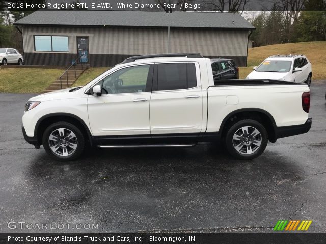 2018 Honda Ridgeline RTL-E AWD in White Diamond Pearl