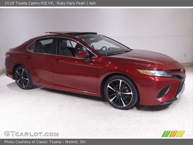 2018 Toyota Camry XSE V6 in Ruby Flare Pearl