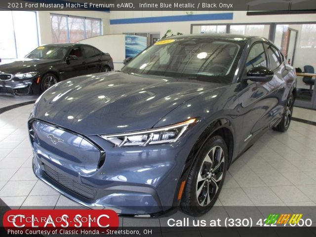 2021 Ford Mustang Mach-E Premium eAWD in Infinite Blue Metallic