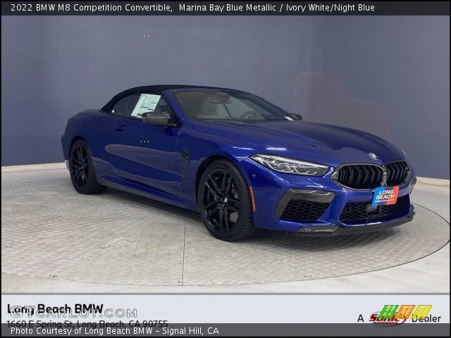 2022 BMW M8 Competition Convertible in Marina Bay Blue Metallic