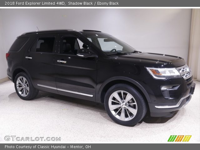 2018 Ford Explorer Limited 4WD in Shadow Black
