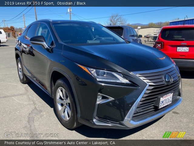 2019 Lexus RX 350 F Sport in Obsidian