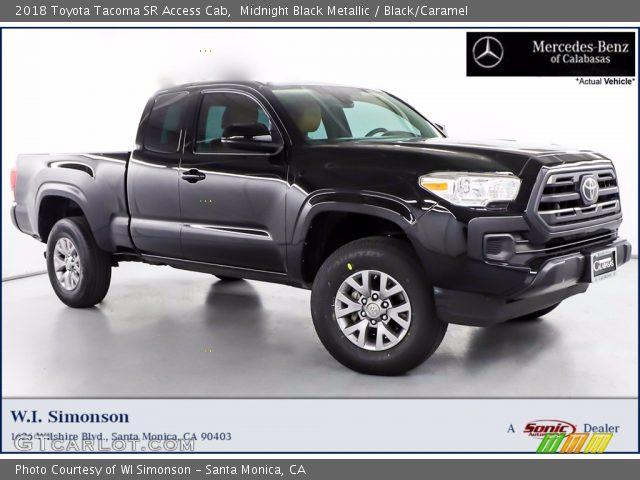 2018 Toyota Tacoma SR Access Cab in Midnight Black Metallic